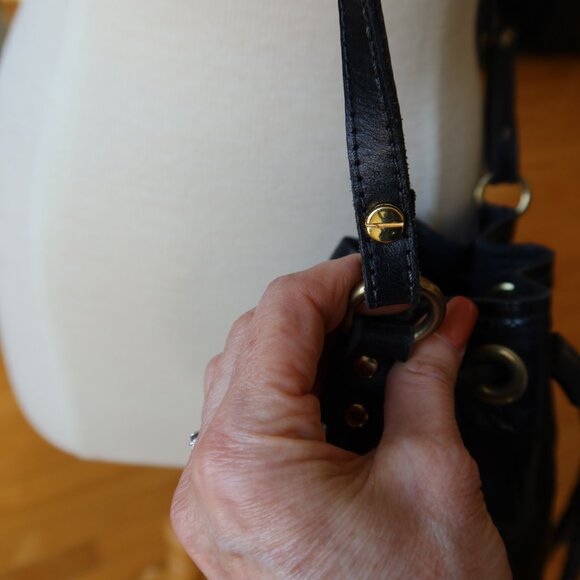 OOAK! Musick black crocodile bucket bag handmade by Meg Musick-Makely $600 - Picture 11 of 15